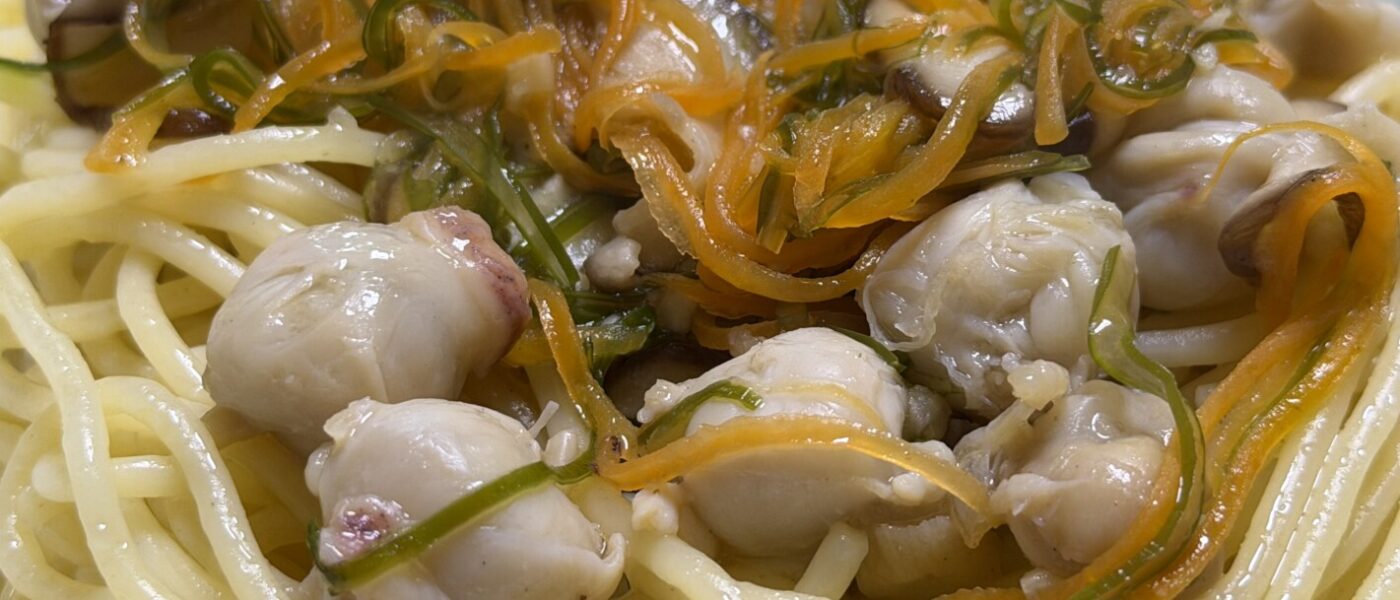 ヤマキュウ西川水産『ニンニク風味のいかとんび和風パスタ』（北海道）：冷食番長タケムラダイ　〜ご当地冷凍食品☆全国制覇への道～👣第７９歩